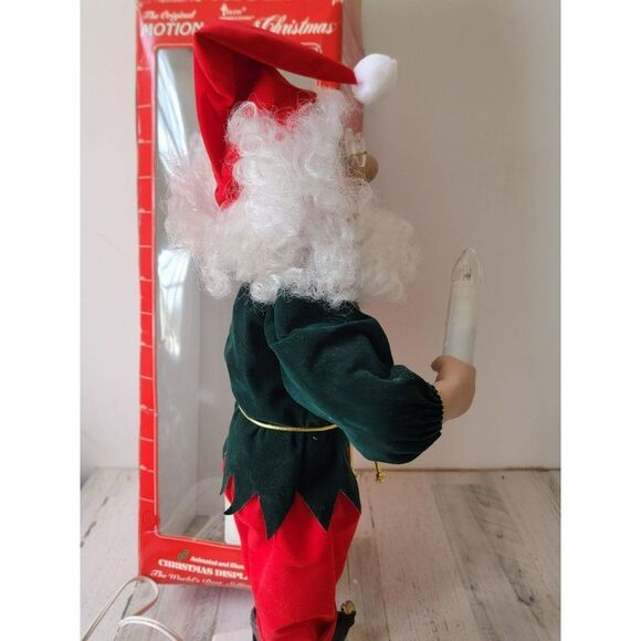 Vintage Telco motionette elf animated Xmas decor santa - Picture 8 of 14